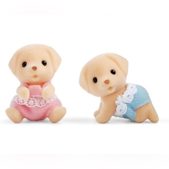 Calico Critters - Yellow Labrador Twins - 3 pieces set - Picture 4 of 8